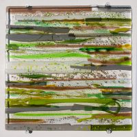Sue Tinkler Chalk Stream Glass Wall Art