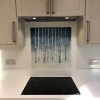 winter birches splashback