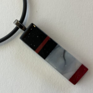 red and black pendant